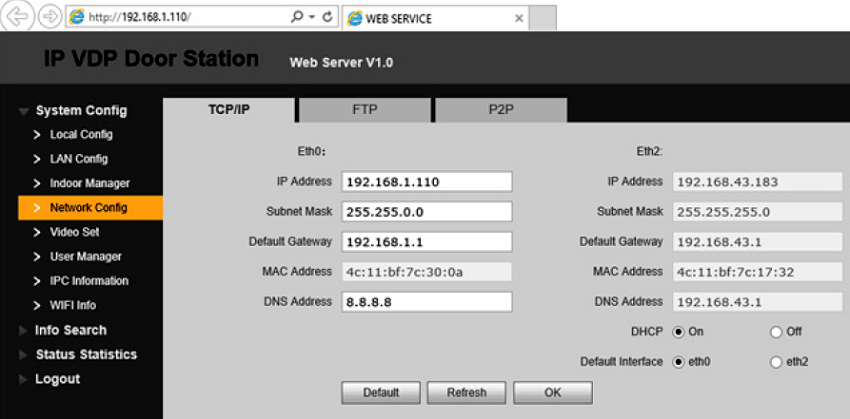 modificare adresa IP