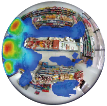 fisheye heat map